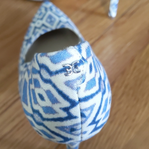 Sam Edelman Blue Patterned Women's Heels - Picture 8 of 14